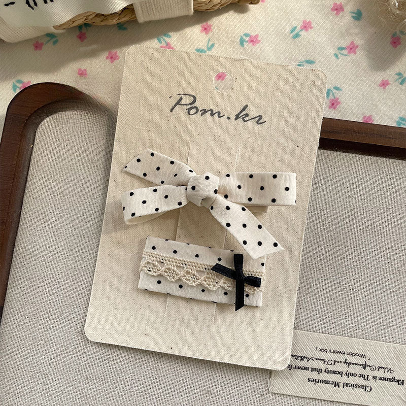 Chic Polka Dot Clips