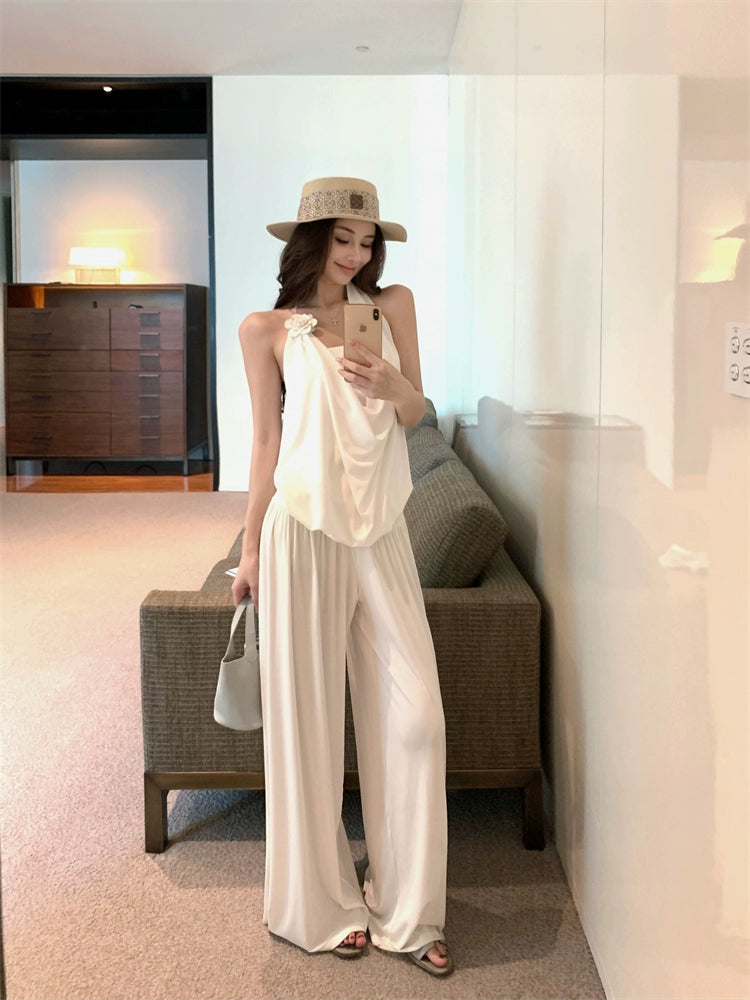 Chic Linen Wide‑Leg Jumpsuit