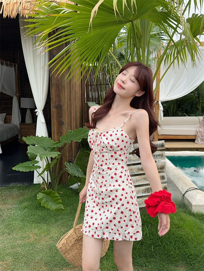 Floral Ruffle Mini Dress