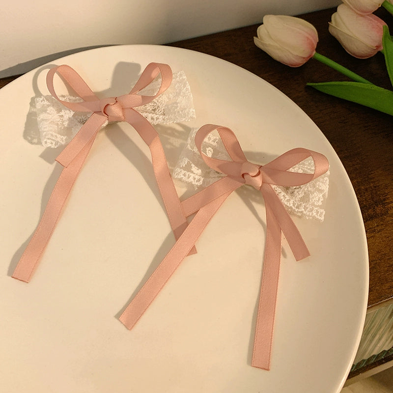 Cute Lace Bow Hair Ties