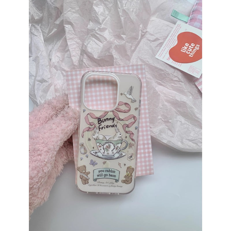 Cute Bunny Teacup Case