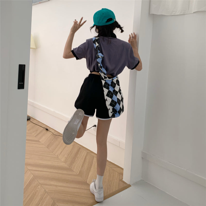 Argyle Canvas Bag