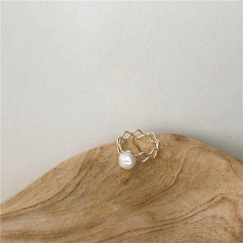 Pearl Gold Ring