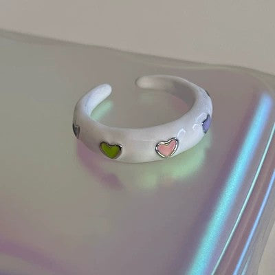 Strawberry Planet Clay Ring