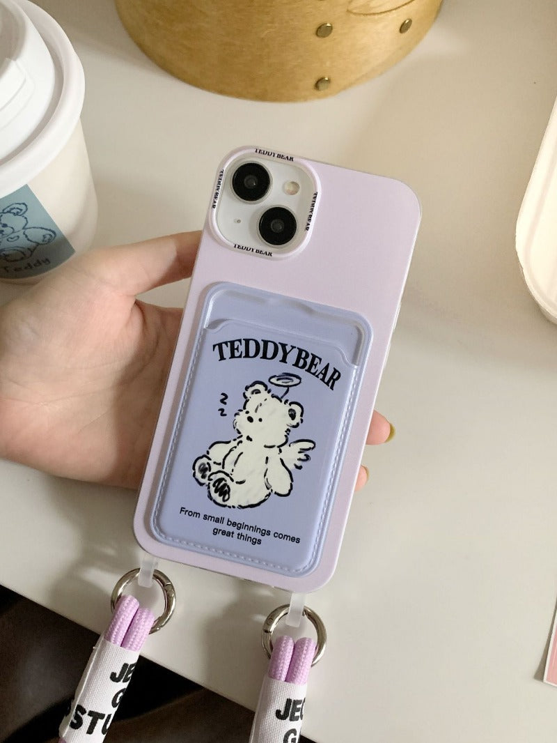 Teddy Bear Card Holder Case