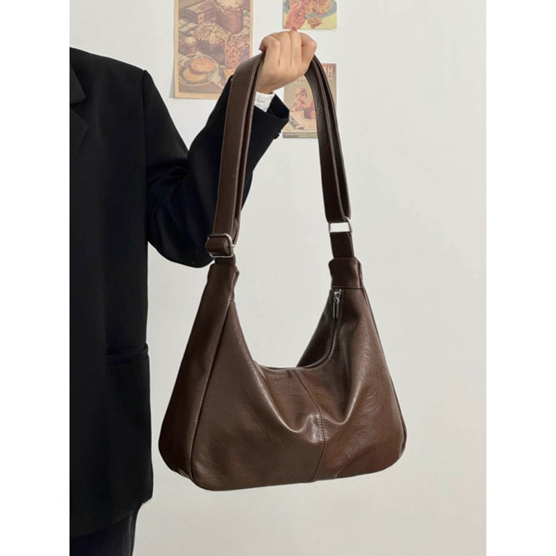 Adjustable Leather Hobo Bag