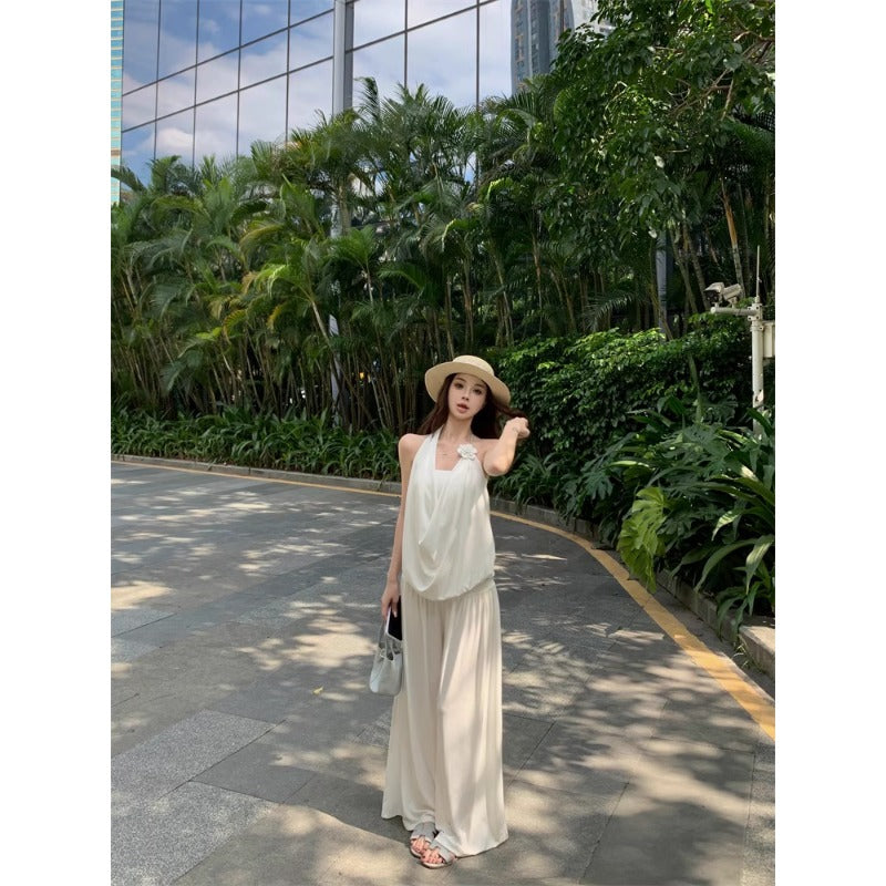 Chic Linen Wide‑Leg Jumpsuit