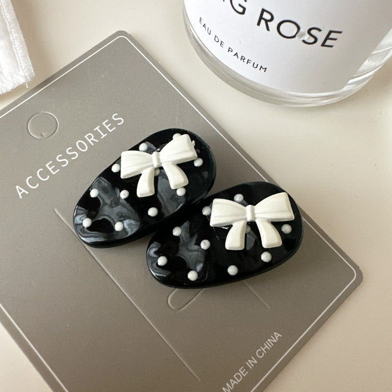 Retro Polka Dot Hair Clip