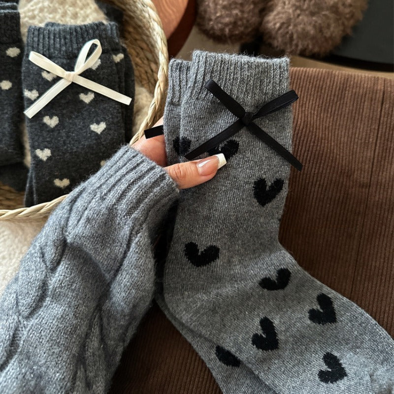 Cozy Heart Warm Woolen Socks