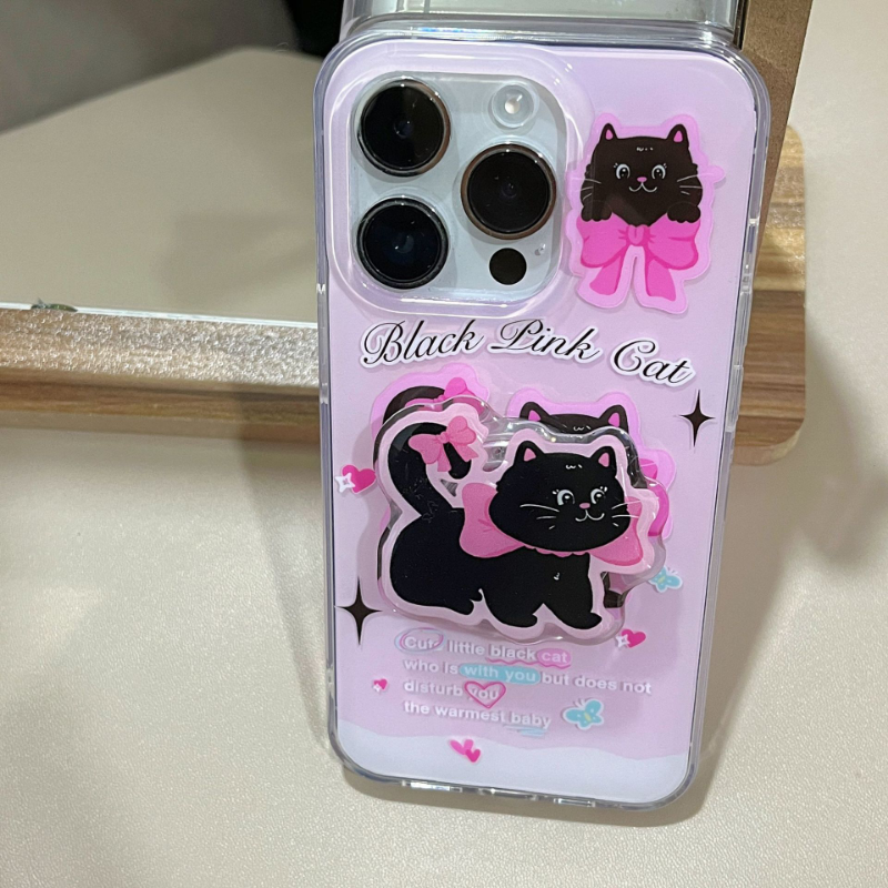 Black Bow Kitten Case