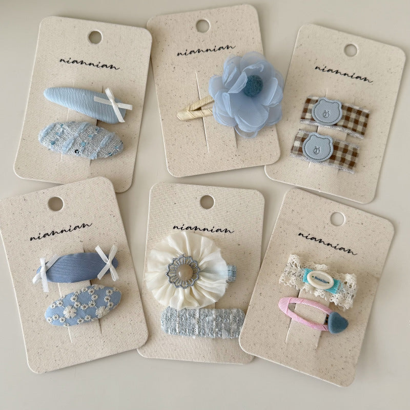 Charming Pastel Floral Hair Clips