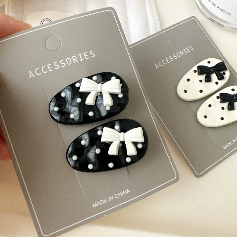 Retro Polka Dot Hair Clip