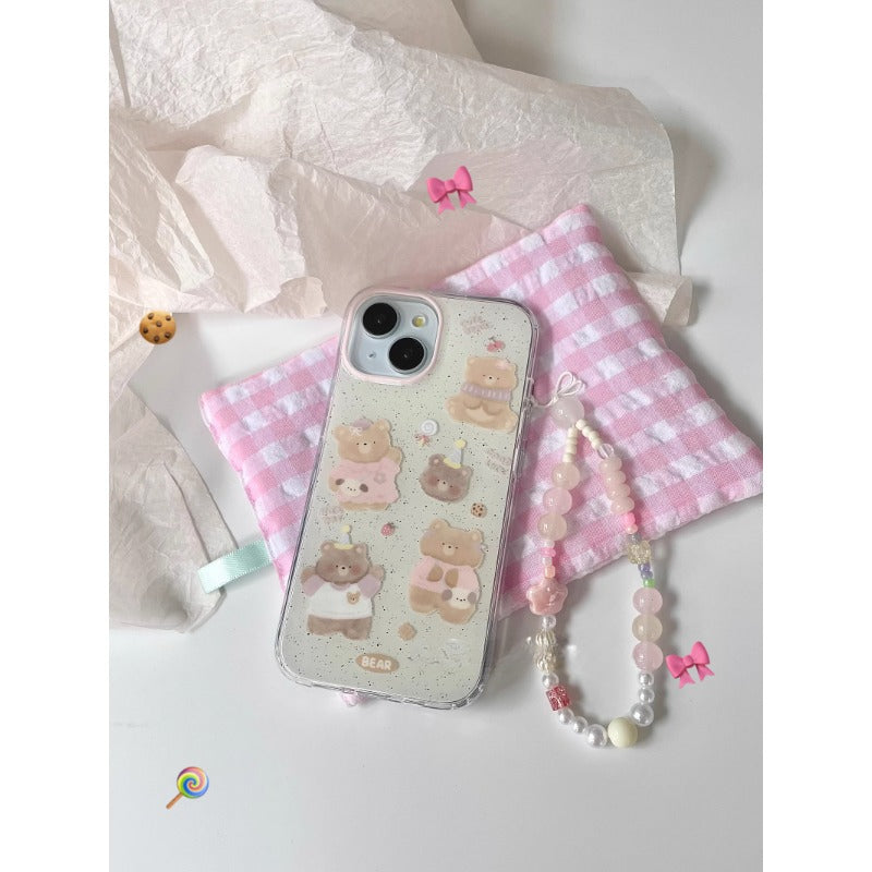 Pastel Teddy Bear Case