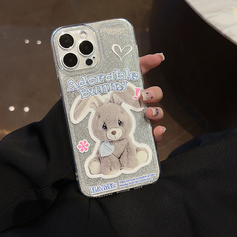 Glitter Sitting Bunny Case