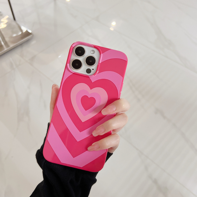 Hotpink Gradient Heart Case