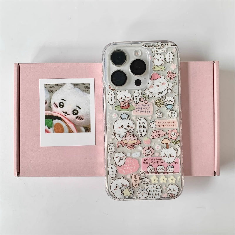 Cute Animal Party Clear Phone Case