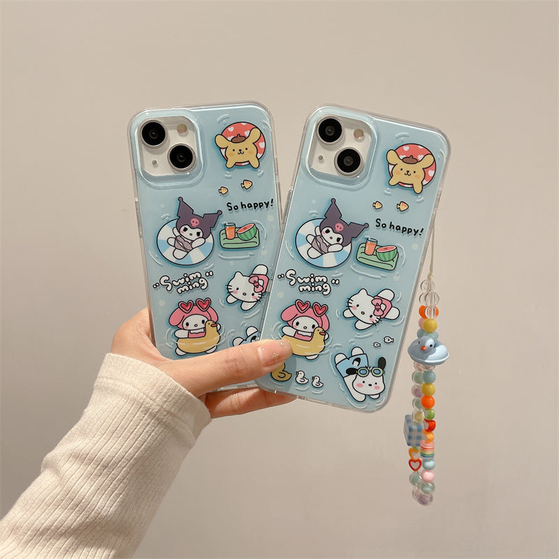 Swimming Sanrio Case