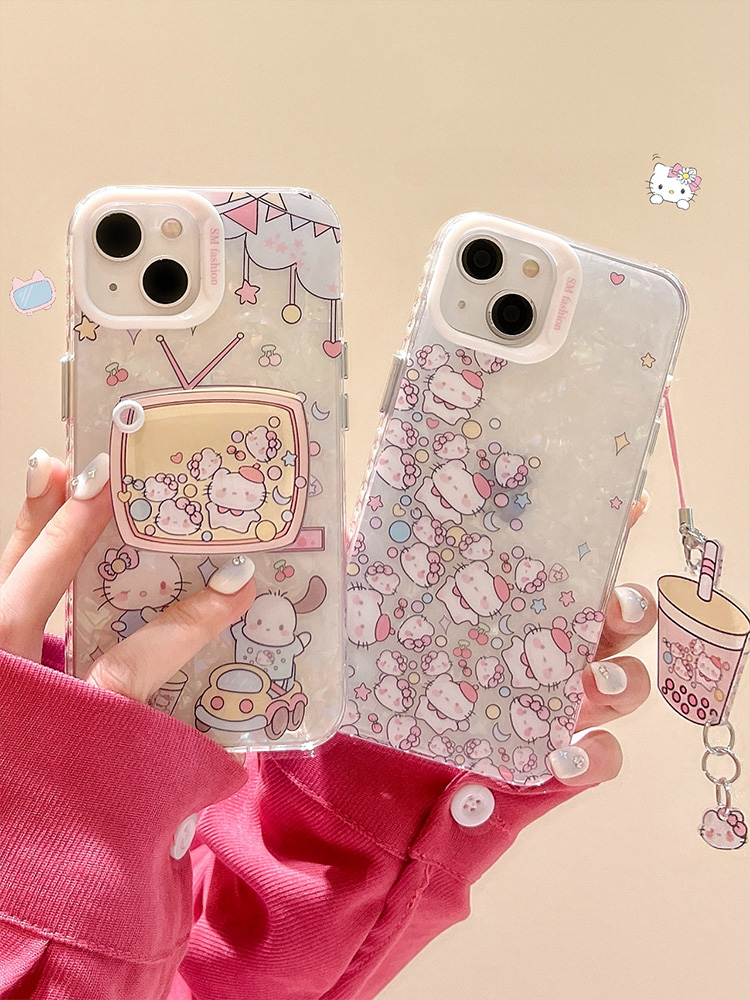 Cute Transparent Kitty Case