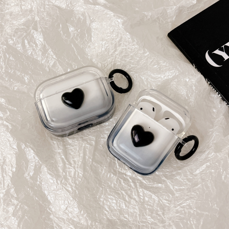 Noir Gradient Heart AirPods Case