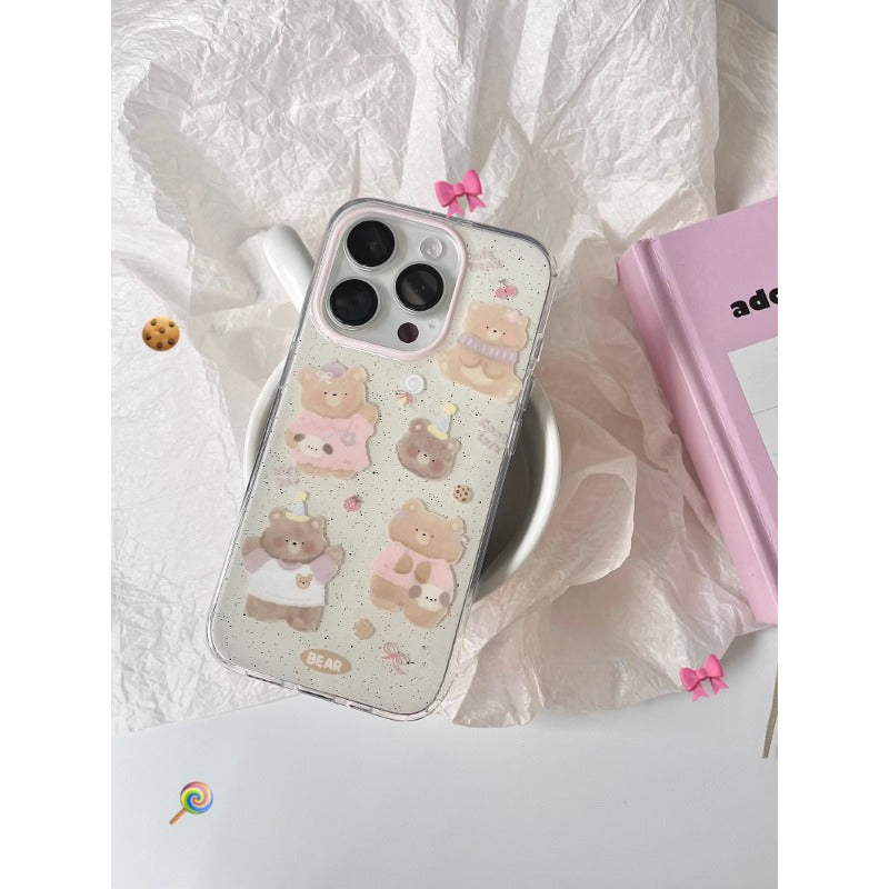 Pastel Teddy Bear Case