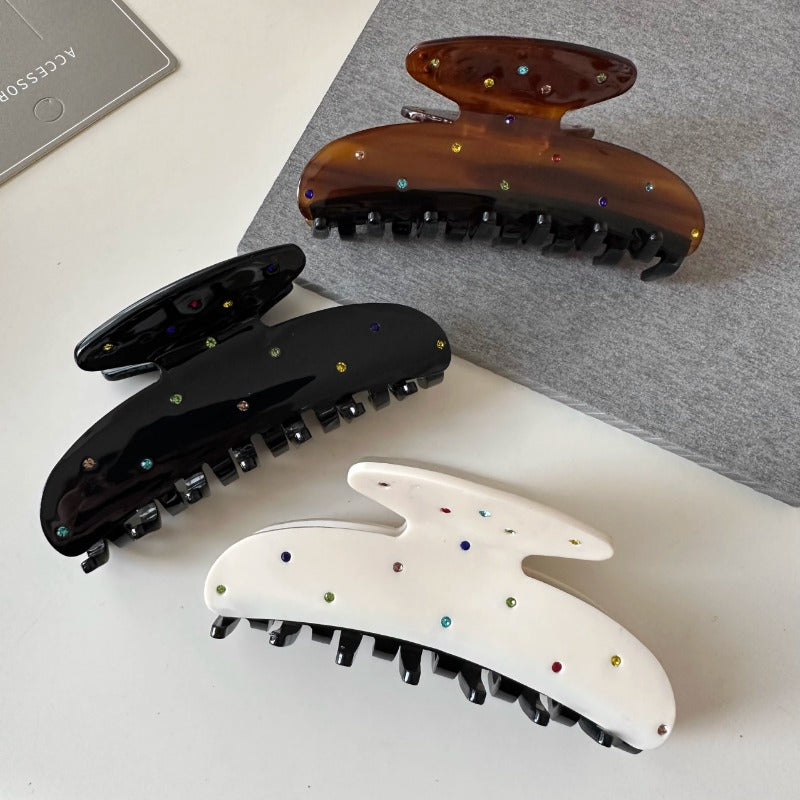Multicolor Rhinestone Claw Clips