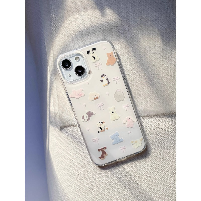 Clear Pastel Animal Case