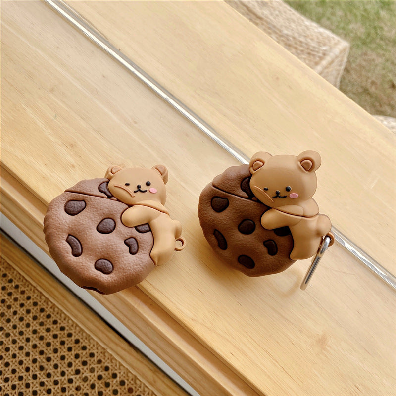 Teddy Lying Cookie Airpods Case