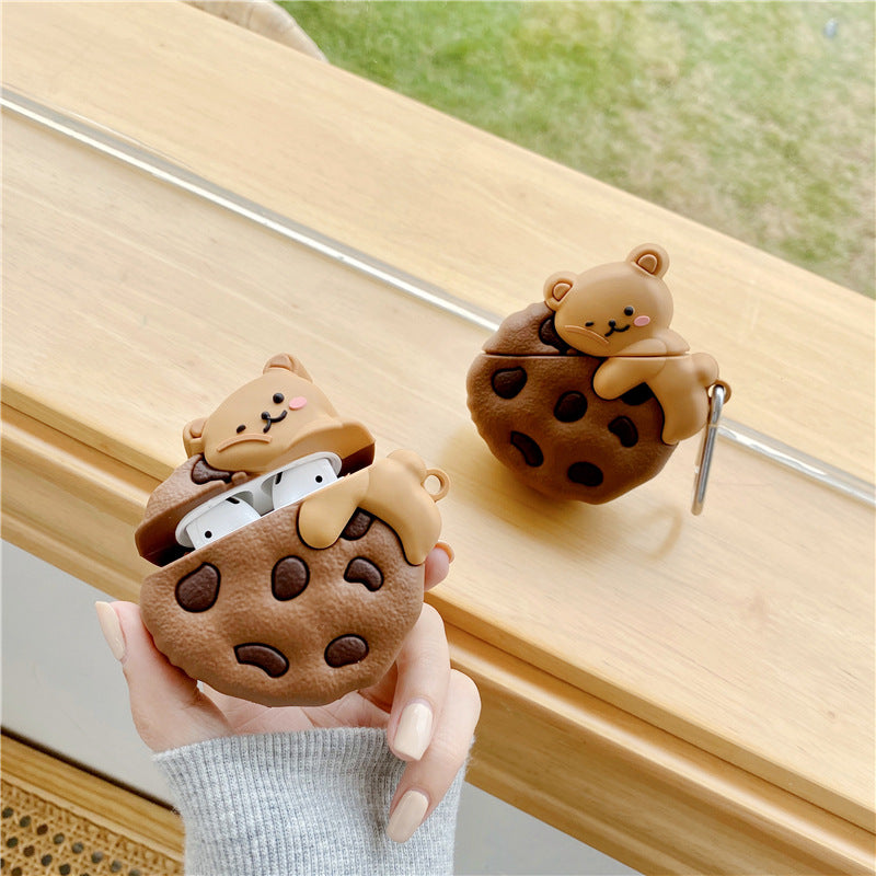 Teddy Lying Cookie Airpods Case