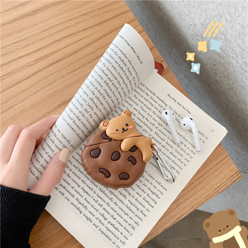 Teddy Lying Cookie Airpods Case