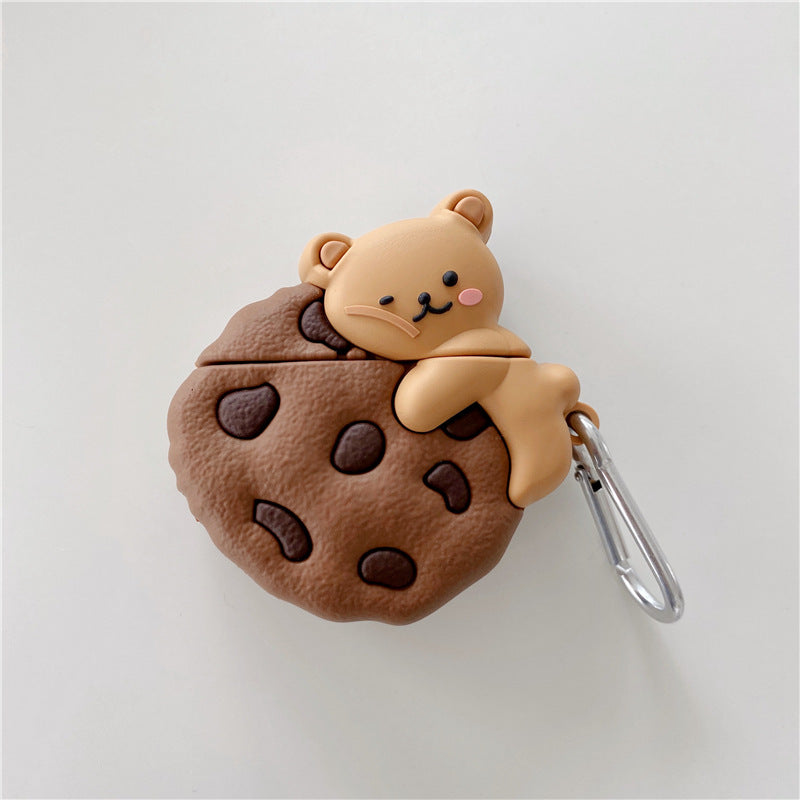 Teddy Lying Cookie Airpods Case