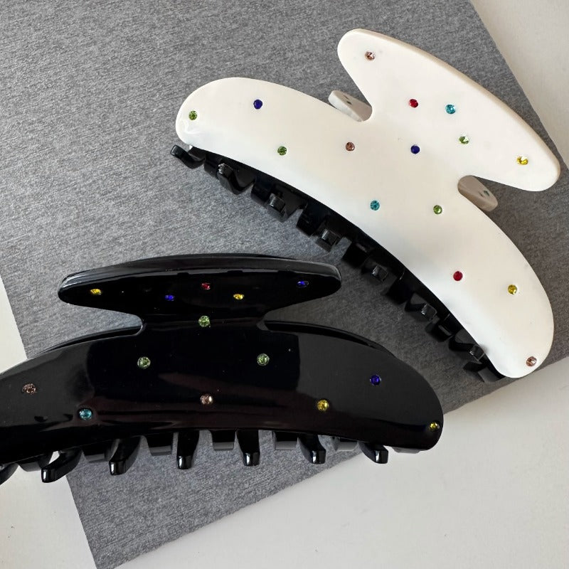 Multicolor Rhinestone Claw Clips