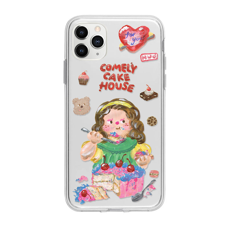 Cake Girl Transparent Case