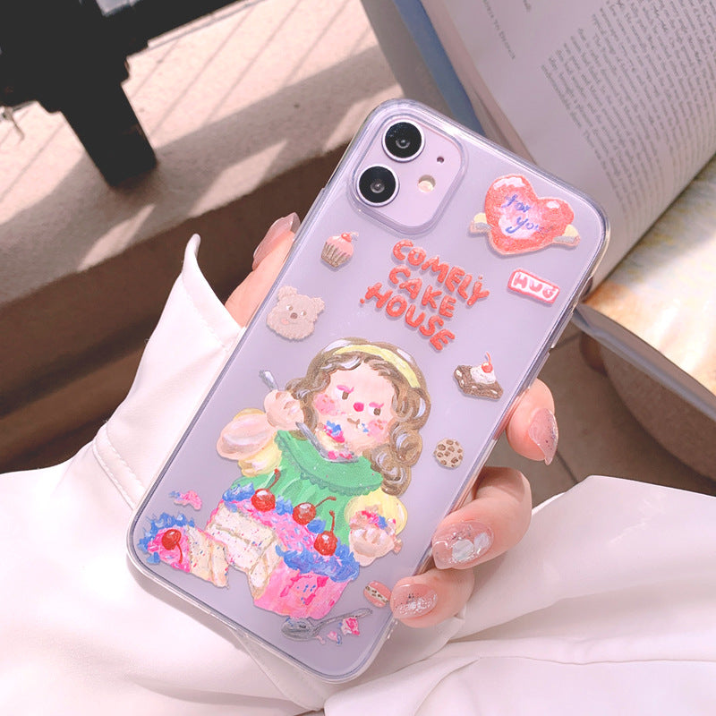 Cake Girl Transparent Case