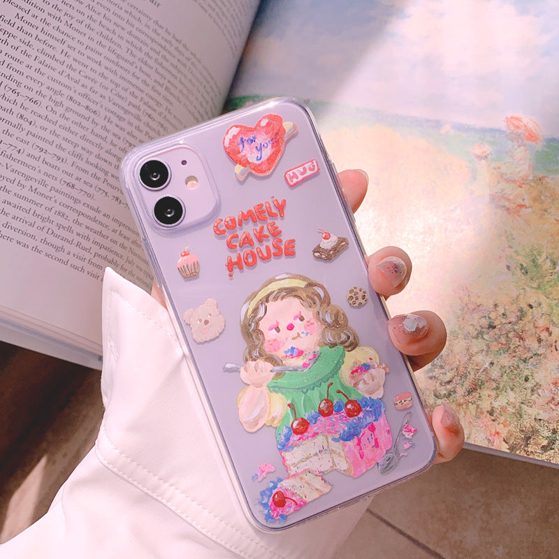 Cake Girl Transparent Case