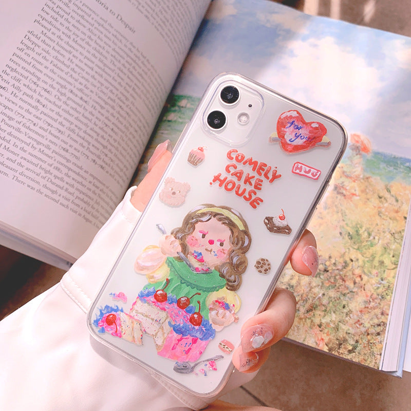 Cake Girl Transparent Case