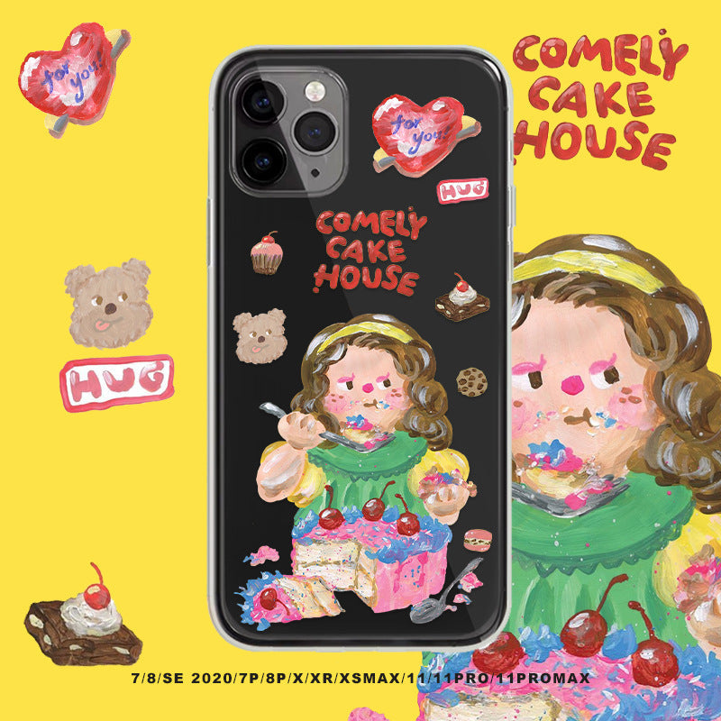 Cake Girl Transparent Case