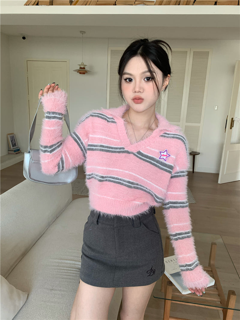 Jen Vneck Stripe Sweater