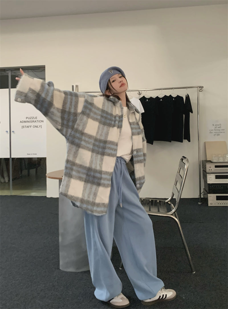 Hazel Plaid Woolen Jacket