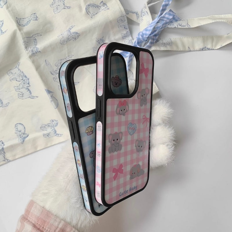 Cute Koala Gingham Phone Case
