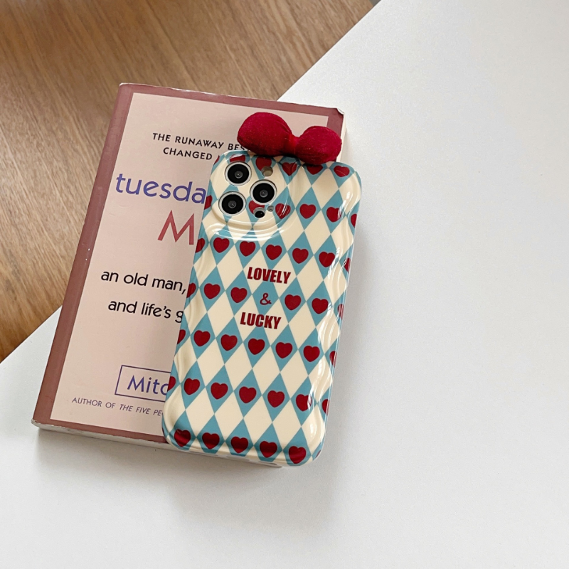 Love and lucky Argyle Heart Case