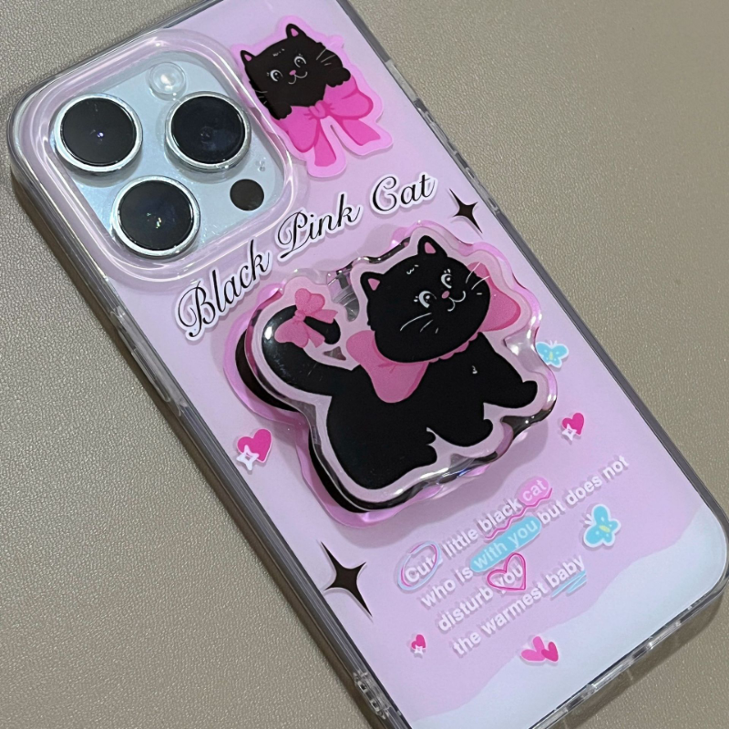 Black Bow Kitten Case