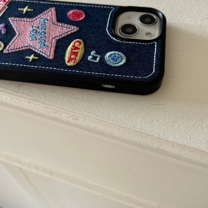 Star Good Love Denim Case