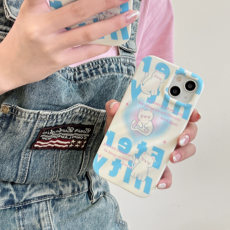 Blue Stripe Kitty Case