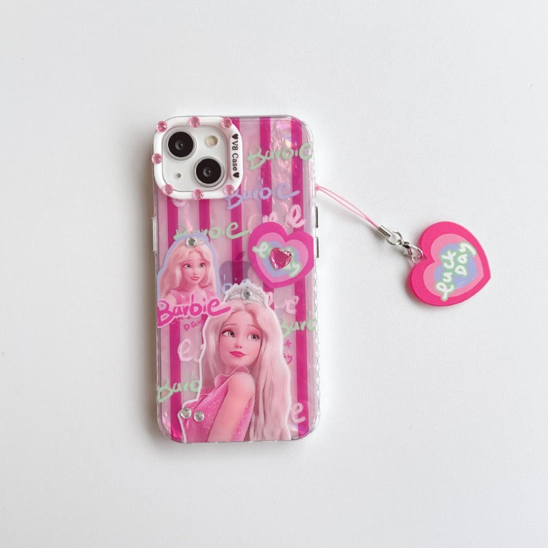 Heart Barbie Stripe Case