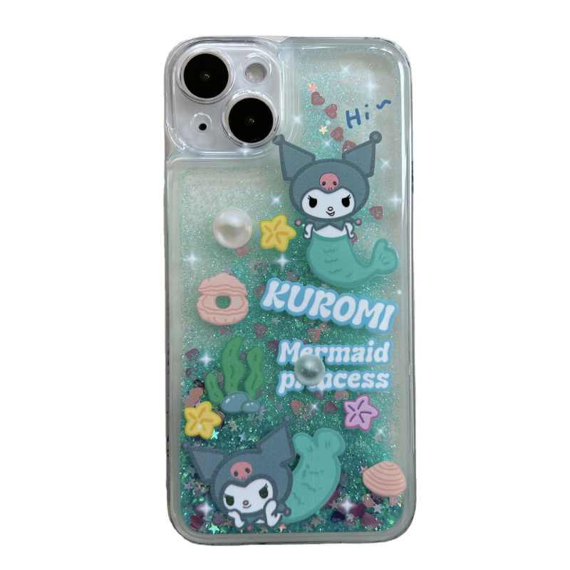 Sea Green Quicksand Kuromi Case