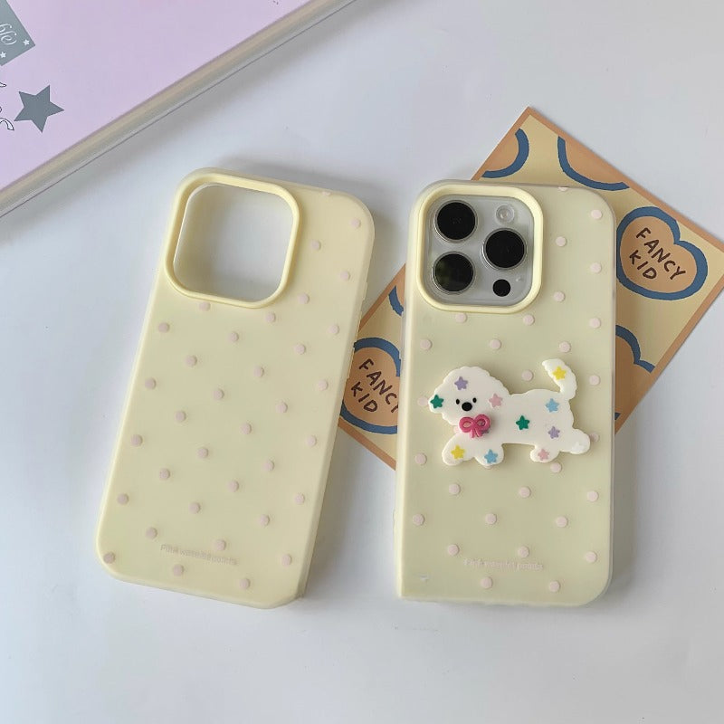 Pastel Yellow Puppy Case