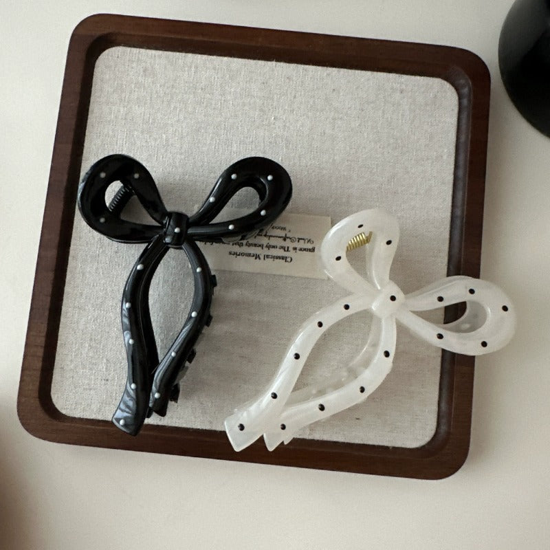 Polka Dot Hair Clips
