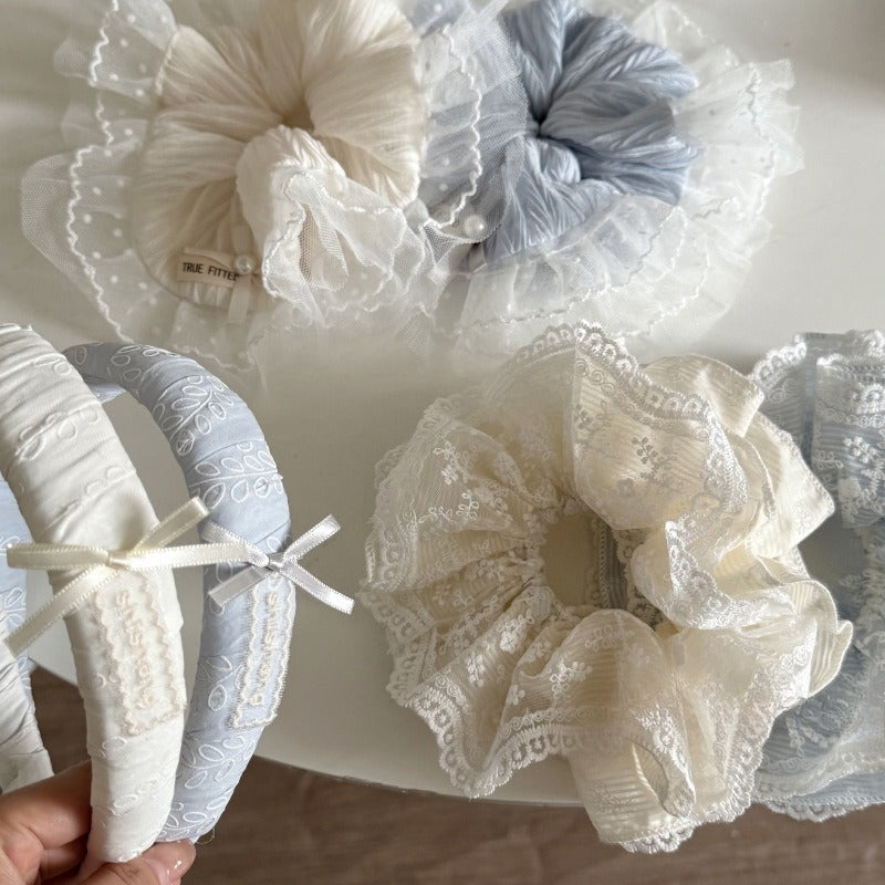 Lace Ribbon Scrunchie Hair Bands