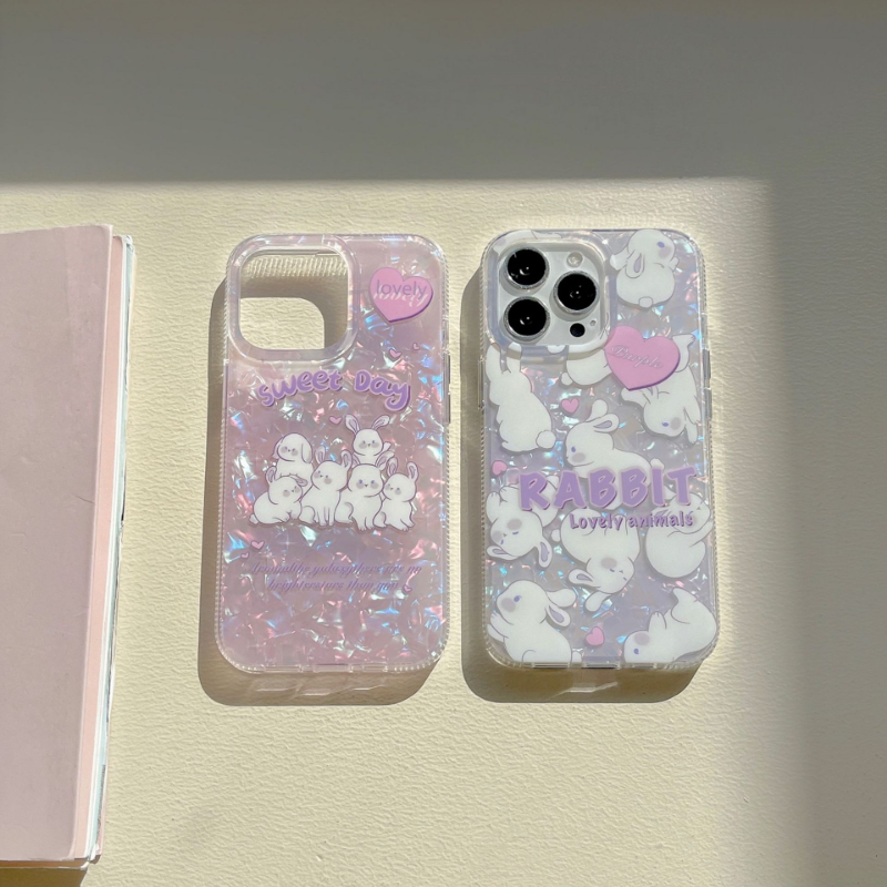 Lilac Glitter Pups Case