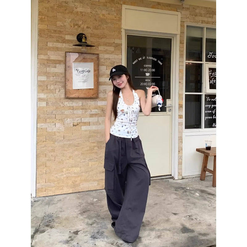 Casual Halter Cargo Set